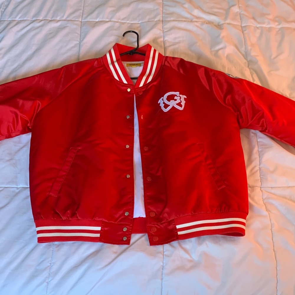 Golf Wang Red Bomber Jacket